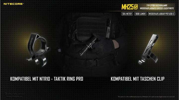 Produktbild Nitecore MH25S Taschenlampe inkl. Akku (15.69 cm, 1800 lm)