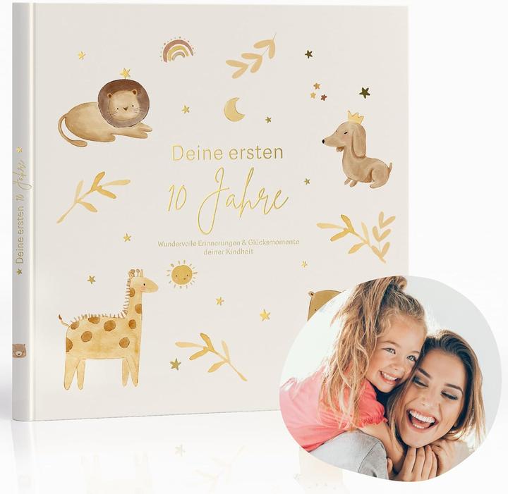 Produktbild MeinBaby123 Kinderalbum "Deine ersten 10 Jahre" (22 x 22 cm)