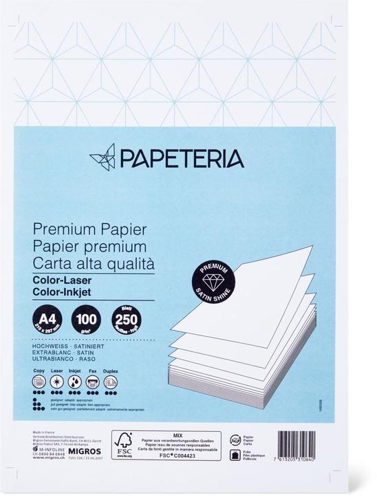 Produktbild Papeteria Kopierpapier (100 g/m², 250 x, A4)