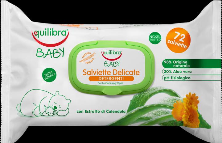 Image du produit Equilibra Baby Salviette Lingettes nettoyantes délicates Lingettes nettoyantes délicates 0M+ apaisantes (Chiffons de nettoyage)