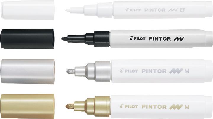 Produktbild Pilot Pintor Medium Essentials Set à 4 (Mehrfarbig, 1.40 mm, 4 x)