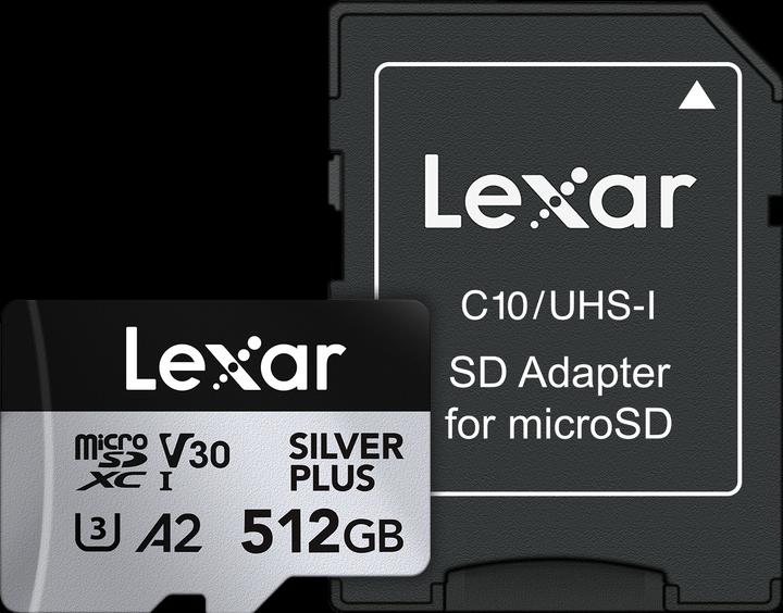 Produktbild Lexar Professional Silver Plus (512 GB, microSDXC, U3, UHS-I)