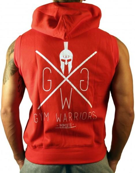 Actual product image Gym Generation GW Sleeveless Zip Hoodie RED (M, L)