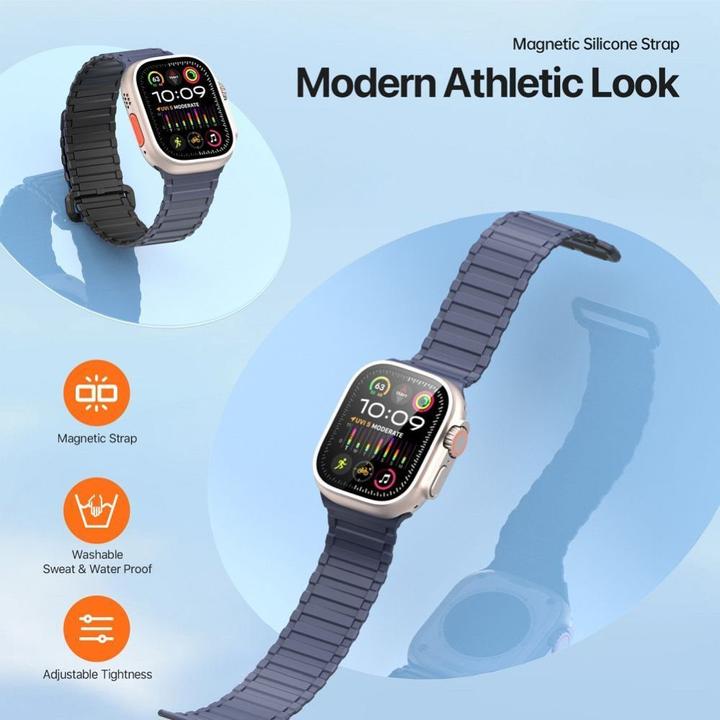 Actual product image Dux Ducis KJ bracelet (42 mm, 45 mm, 44 mm, 49 mm, Silicone, Magnet)