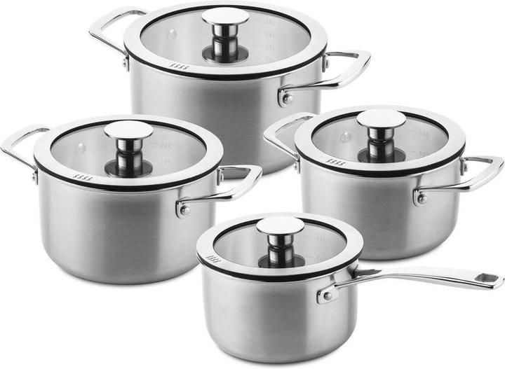 Produktbild Ducq Downdraft 3-laags Pannenset 4-delig DU110008 (20 cm, Kochtopf, Edelstahl)