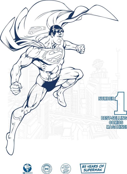 Image du produit Superman - T-shirt NUMBER ONE - Adulte (L)