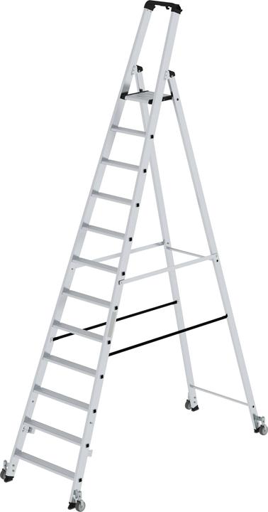 Actual product image Munk Stepladder with steps, one-sided (Stepladder, 480 cm)