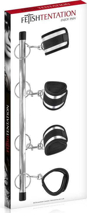 Actual product image Fetish Tentation Barre de soumission 4 menottes
