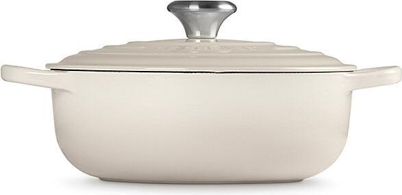 Actual product image Le Creuset SAUTEUSE SIG 24 CM Meringue (24 cm, Casserole + Stewpot, Cast iron)