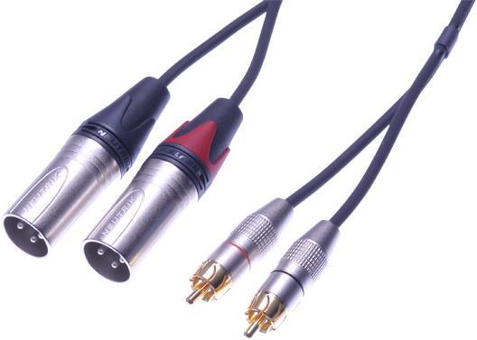 Immagine prodotto Contrik Cavo stereo RCA a 2 x XLR maschio (1.50 m, Cinch)