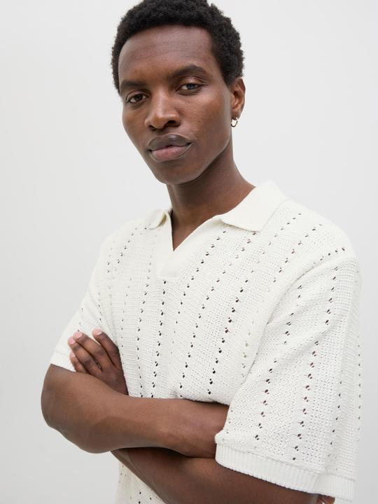 Actual product image Jack & Jones Jorparos Knit Easter Ss Crochet Polo (XXL)
