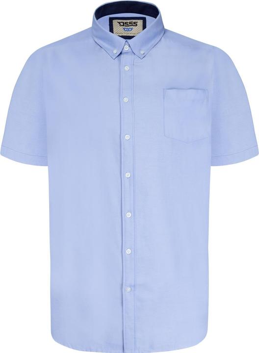 DUKE Mens James Oxford Kingsize Short-Sleeved Shirt
