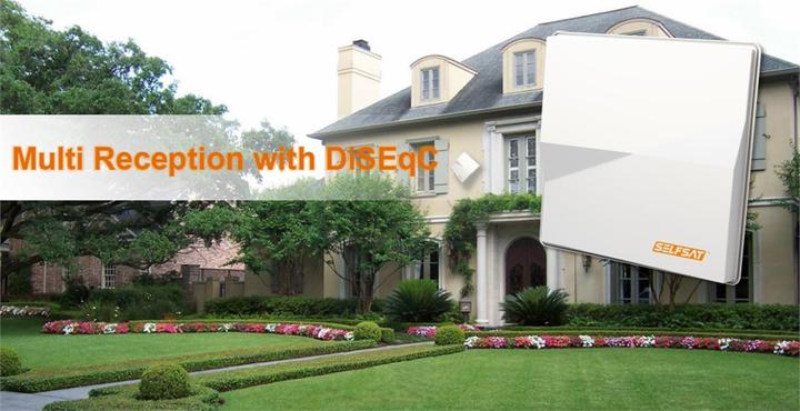 Image du produit Selfsat H50M, 6,2° double (Antenne plate, 33.70 dB, DVB-S / -S2)