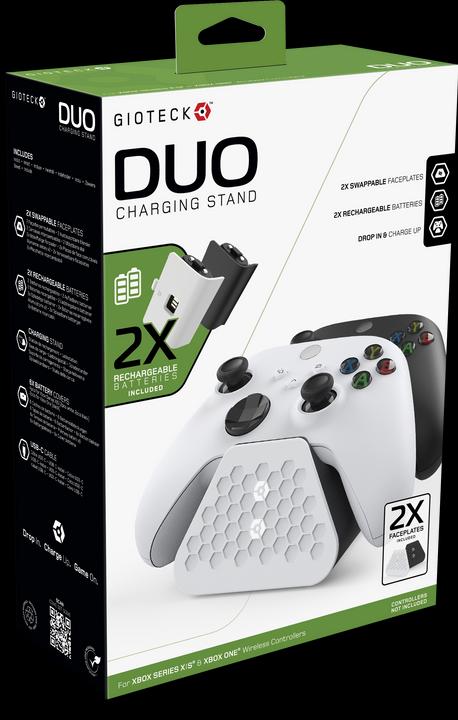 Gioteck Supporto di ricarica Duo (Xbox Series X, Xbox One S, Xbox Serie S)