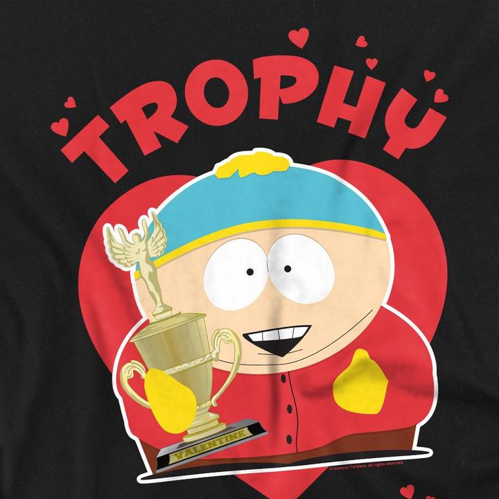 Actual product image Ubisoft Mens Trophy Boyfriend Eric Cartman Valentine's Day T-Shirt (L)