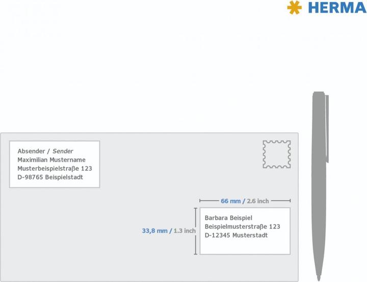 Produktbild HERMA Tiefkühletiketten A4