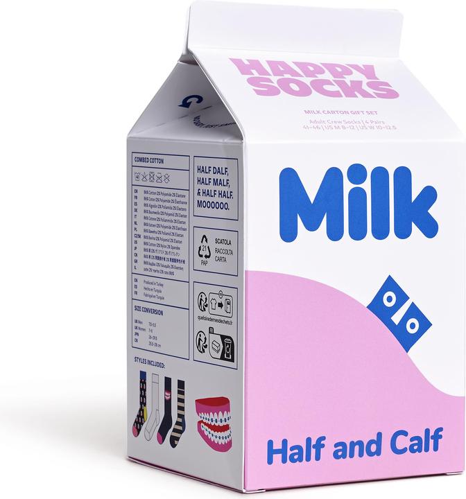 Actual product image Happy Socks Milk Carton (pack of 4, 36 - 40)