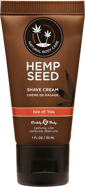 Actual product image Earthly Body Hemp Seed Shave Cream Isle of You - 30 ml / 1 fl oz (30 ml)