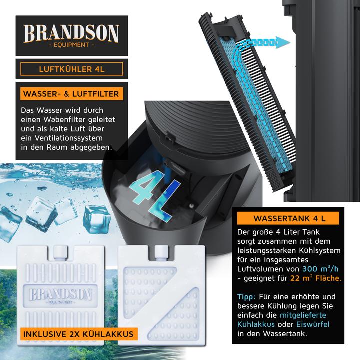Image du produit Brandson Appareil mobile de refroidissement de l'air