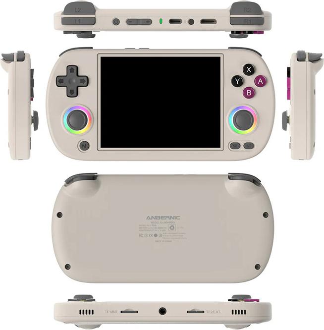 Immagine prodotto Anbernic RG40XX H 64GB Retro Gaming Handheld Console with RGB Joystick (grey) - 5000+ Compatible Games