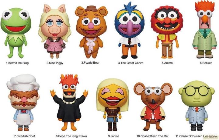 Monogram Int. Disney 3D PVC-Taschenanhänger Die Muppets Series 48 Display (24)