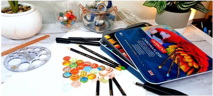 Image du produit Derwent Crayons de couleur Chromaflow, multicolores, 3,5 mm, 48 pièces (Multicolore, 48 x)