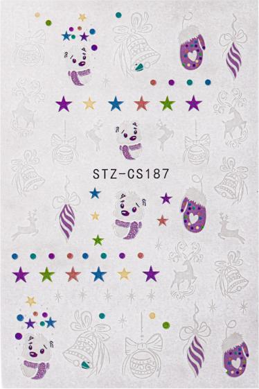 Actual product image Nagellack24 Self-adhesive nail art stickers - Christmas colour mix