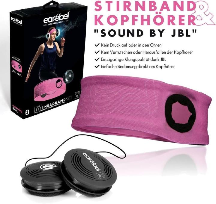 Produktbild Earebel - Elite - Hoofdband maat L/XL - on ear - koptelefoon - sport koptelefoon - hardlopen - fitness fiets