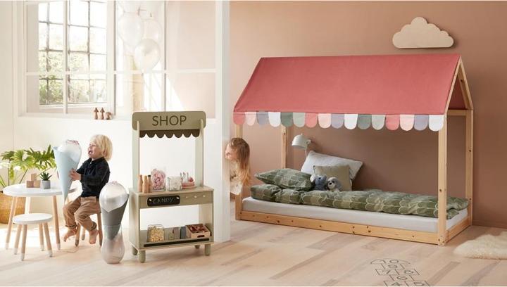 Immagine prodotto Flexa Baldacchino in tessuto per letto singolo Cottage Misty Rose