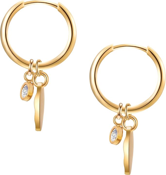 Immagine prodotto Eastside Creoles in acciaio inox zirconia - 31876 (Acciaio inossidabile)