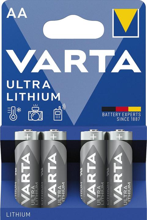 Varta ULTRA Lithium (4 pcs., AA, 3000 mAh)