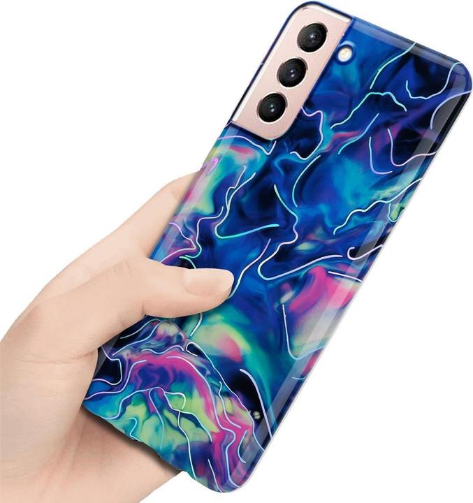 Actual product image Cadorabo IMD TPU Colorful Marble Cover (Samsung Galaxy S21 5G)