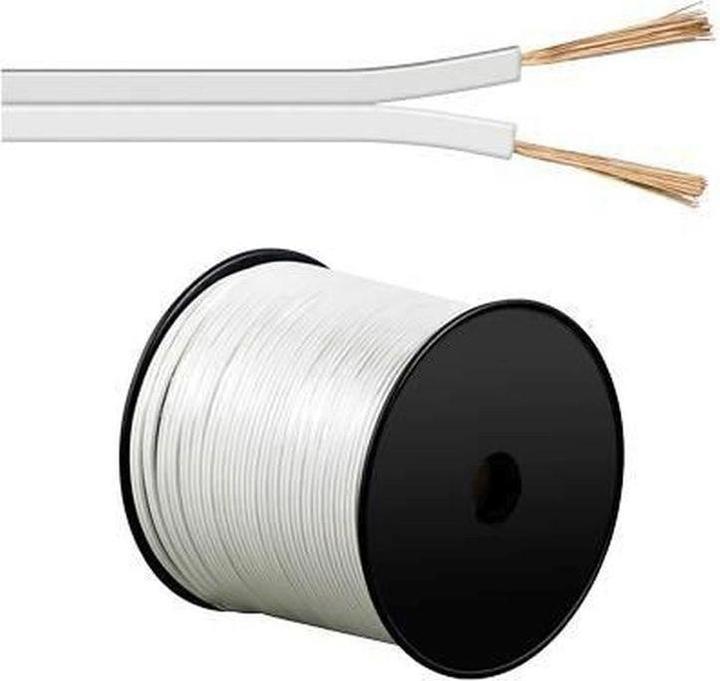 HDgear Cavo per altoparlanti 2,50mm² Bianco OFC (100 m, 2.50 mm².)