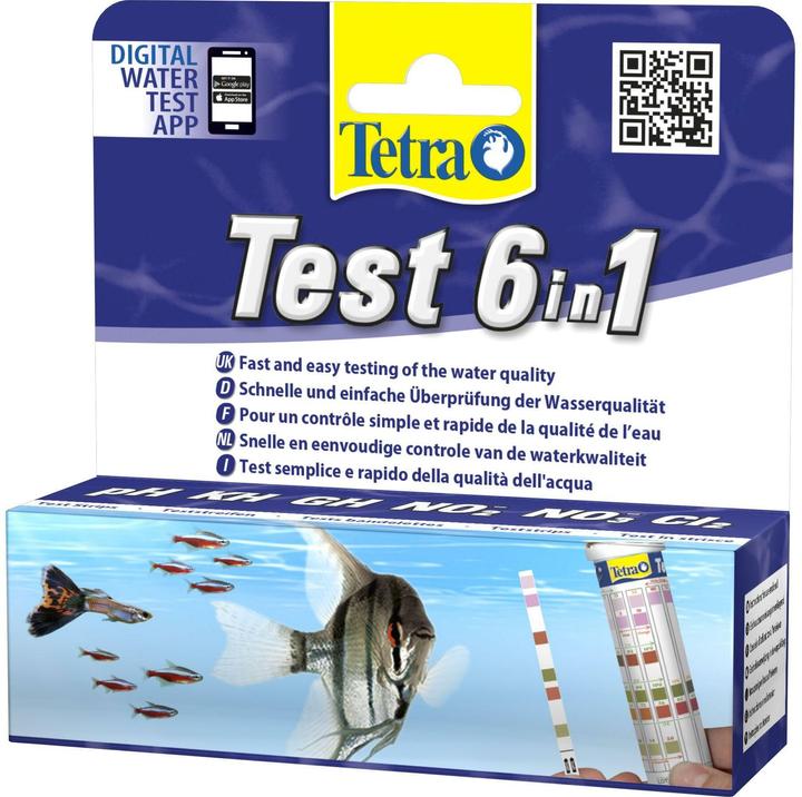 Image du produit Tetra Bandelette de test 6 en 1 (Entretien de l'eau de l'aquarium)
