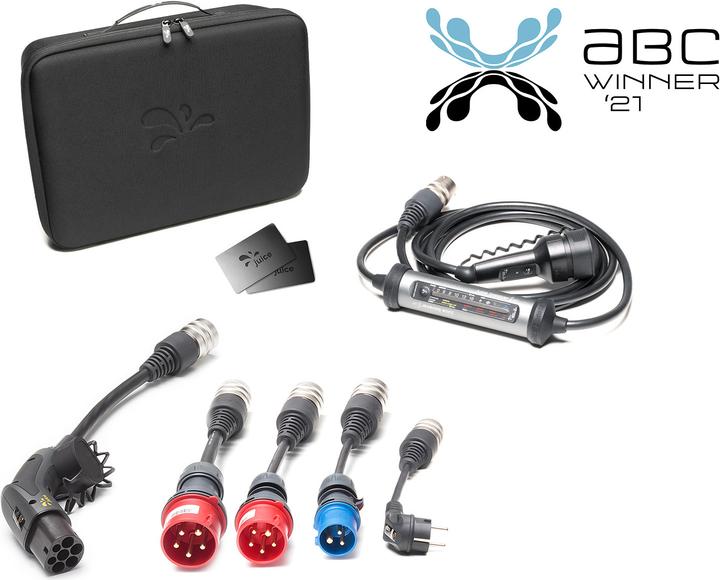 Produktbild Juice Technology Juice Booster 3 air EU Traveller Plus Set (Typ 2, 11 kW, 16 A, CEE 7/7, CEE 16, CEE 32)