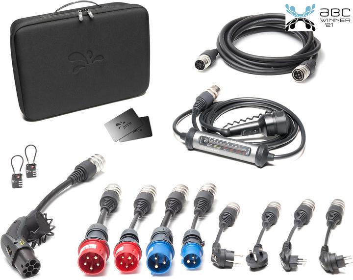 Produktbild Juice Technology Juice Booster 3 air Master Traveller Set (Typ 2, 11 kW, 16 A, CEE 7/7, CEE 16, Typ 13, CEE 32)