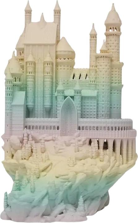 Actual product image eSUN Filament PLA Matt Rainbow 1.75mm 1000g (PLA, 1.75 mm, 1000 g, Multicoloured)