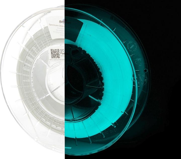 Immagine prodotto PLA blu fosforescente 0,5 kg 1,75 mm (PLA, 1.75 mm, 500 g, Blu)