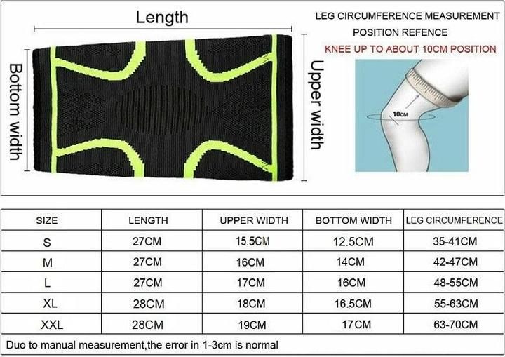 Image du produit JTI Genouillère de compression pour le fitness/la course à pied