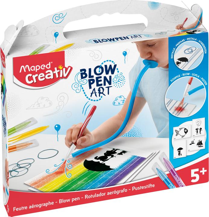 Actual product image Maped CREATIV 846710 Blow Pen String Art-with spraying and painting templates (Multicoloured, 1 x)