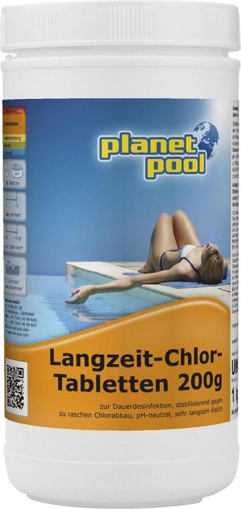 Planet Pool Compresse di cloro a lungo termine (1000 g)