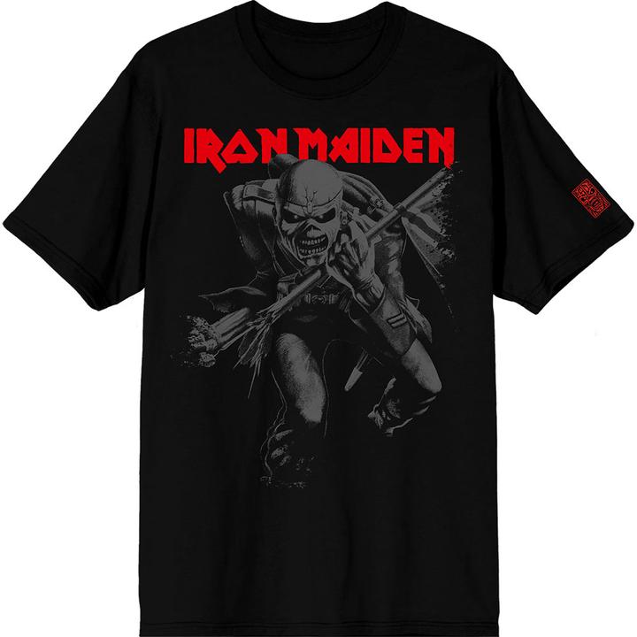 Image du produit Iron Maiden 50 Trooper Crop Grey Sleeve Print (M)