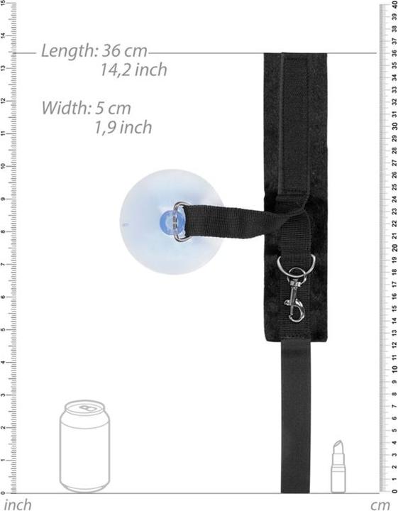 Image du produit Ouch! V&V Adjustable Handcuffs Suction Cup
