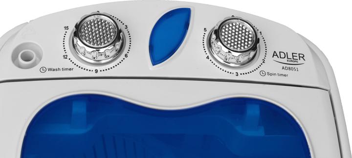 Immagine prodotto Adler Mini lavatrice AD 8051 (3 kg, Verso l'alto)