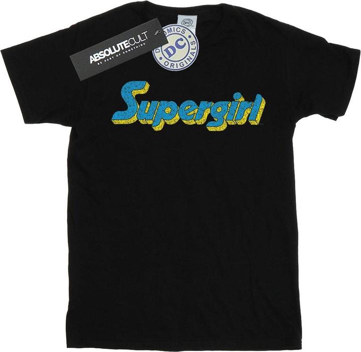 Actual product image Mens Supergirl Crackle Logo T-Shirt (S)