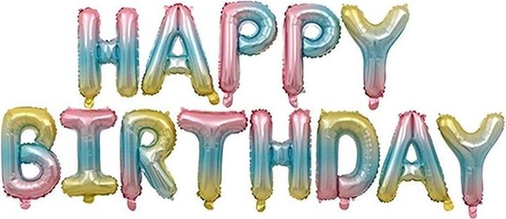 Actual product image Hermex Happy Birthday Letter Balloon Balloon Foil Balloon Garland