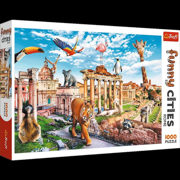 Immagine prodotto Trefl Puzzle Città divertenti/Animali selvatici a Roma 1000 pezzi (1000 pezzi)