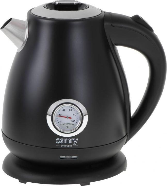 Actual product image Camry CR 1344 Electric kettle with a thermometer 1,7L, Black (1.70 l, EU plug)