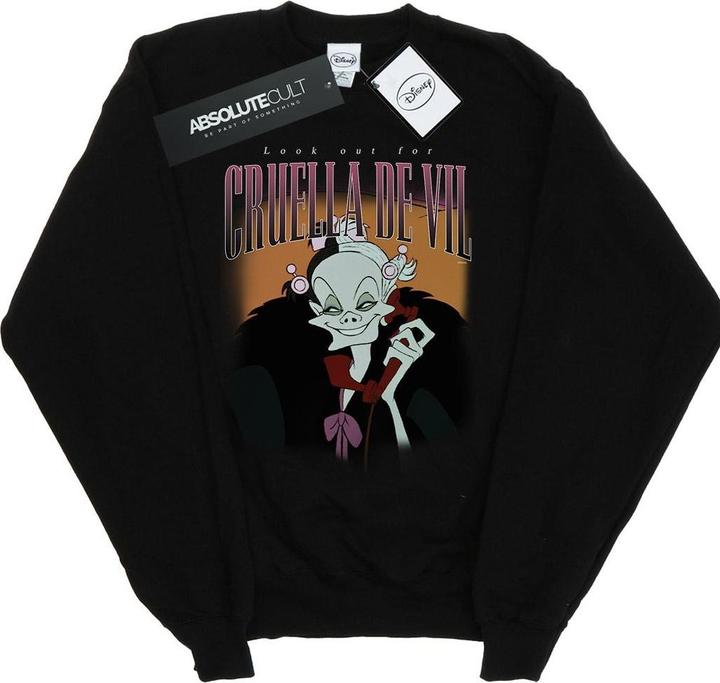 Actual product image Disney Mens Cruella De Vil Homage Sweatshirt (L)