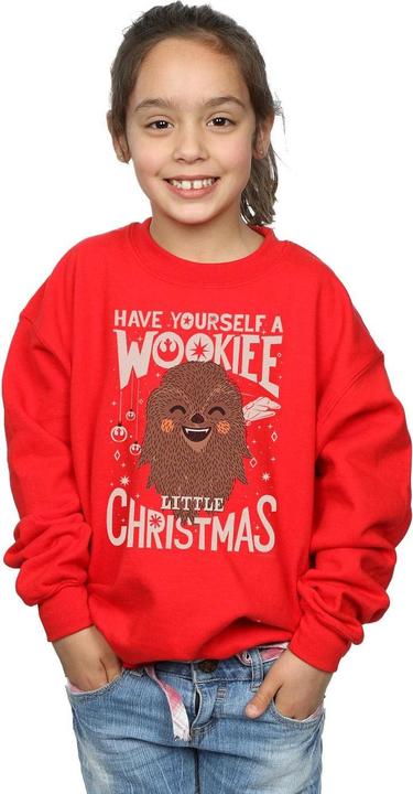 Actual product image Star Wars Girls Wookiee Little Christmas Sweatshirt (128)